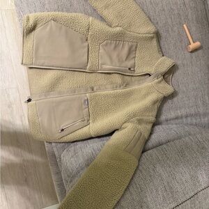 Cozy Tan Sherpa Jacket